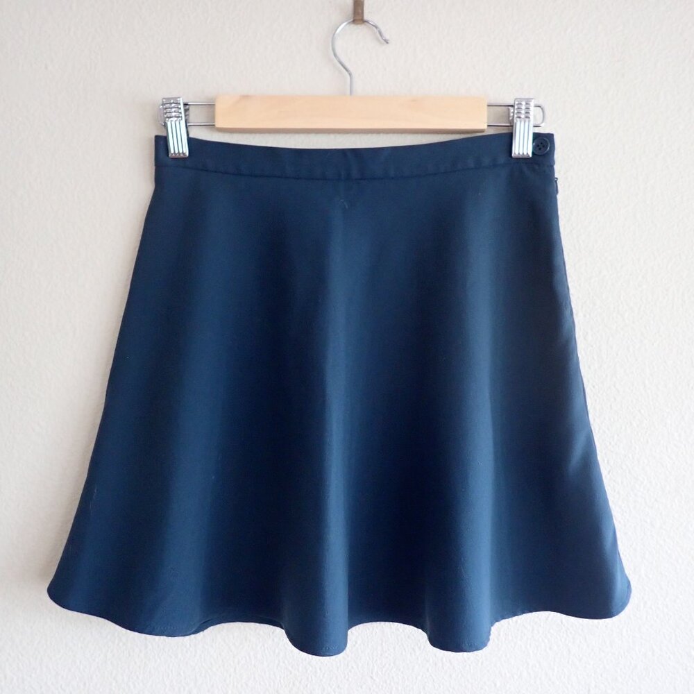 VTG French Connection Classic Mini A-Line Skirt in Hunter Green Size 4